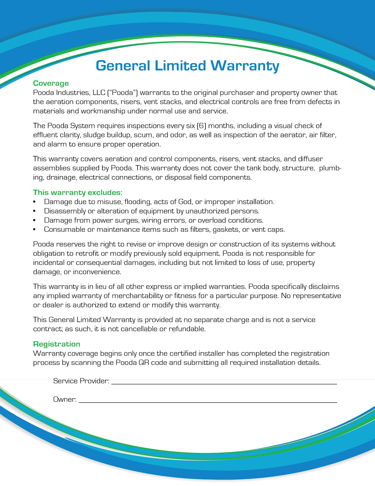 General Limited Warranty